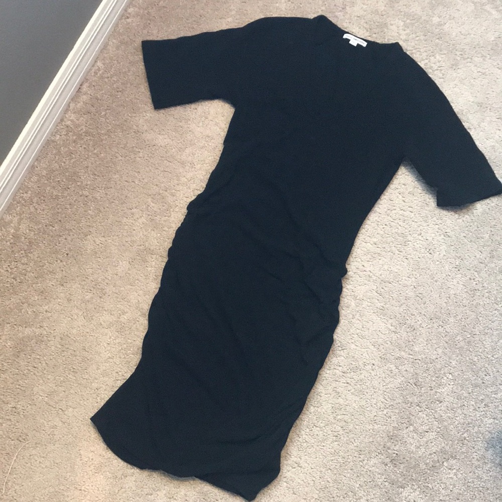 James Peres T-shirt dress with ruched bottom.